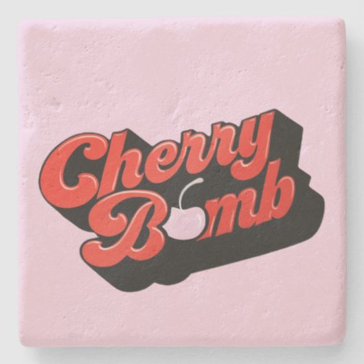 Cherry Bomb Stone Untersetzer (Vorderseite)