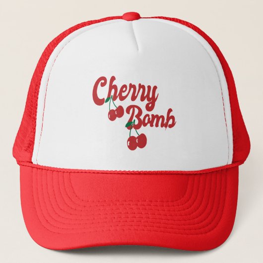 Cherry Bomb Truckerkappe (Vorderseite)