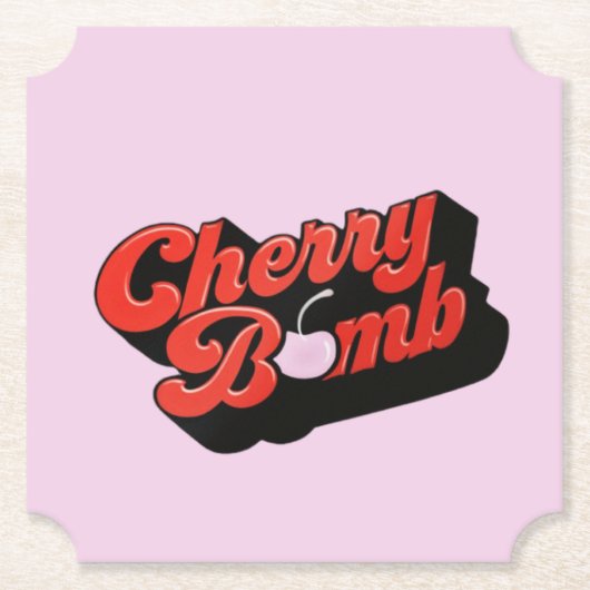 Cherry Bomb Untersetzer (Vorderseite)