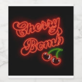 Cherry Bomb Weinetikett (Einzelnes Label)