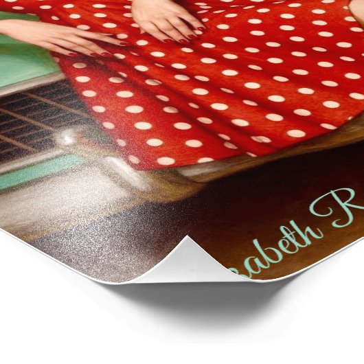 Cherry Bombshell Fotodruck (Ecke)