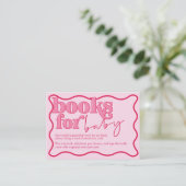 Cherry Book Request Enclosure Card for Baby Shooti Begleitkarte (Stehend Vorderseite)