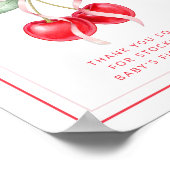 Cherry Books for Baby Shooting Sign Poster (Ecke)