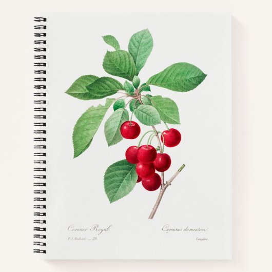 Cherry Botanical Print Notizblock (Vorderseite)