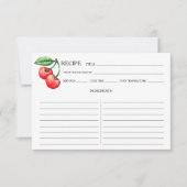Cherry Botanical Recipe Card (Vorderseite)