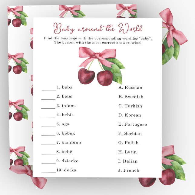 Cherry bow - Baby rund um das Weltspiel (Von Creator hochgeladen)