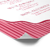 Cherry Bow Frame Drinks Poster (Ecke)