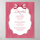 Cherry Bow Frame Drinks Poster (Vorne)