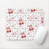 Cherry Bow Mousepad – Cute Desk Acessory (Mit Mouse)