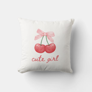 Cherry Bow Niedlich Girl Design Kissen
