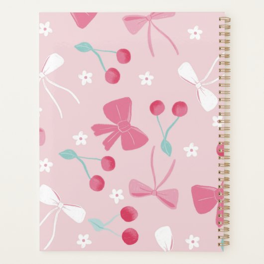 Cherry Bow Planner Planer (Rückseite)