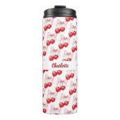 Cherry bow rosa name thermosbecher (Vorderseite)