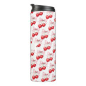 Cherry bow rosa name thermosbecher (Nach rechts gedreht)