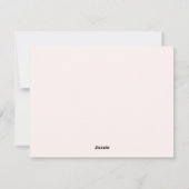 Cherry Bow Valentine’s Day Note Card Einladung (Rückseite)