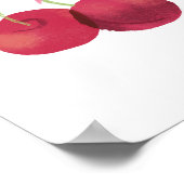 Cherry & Bow Wall Art – 8x12 Poster (Ecke)