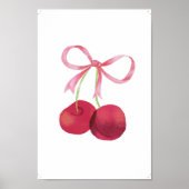Cherry & Bow Wall Art – 8x12 Poster (Vorne)
