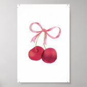 Cherry & Bow Wandkunst – 4x6 Poster (Vorne)
