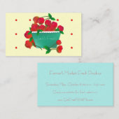 Cherry Bowl Business Card Visitenkarte (Vorne/Hinten)