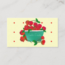 Cherry Bowl Business Card Visitenkarte