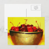 Cherry Bowl Postkarte (Vorne/Hinten)