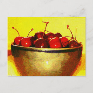 Cherry Bowl Postkarte
