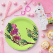 Cherry Branch on Green by Linandara Pappteller (Party)