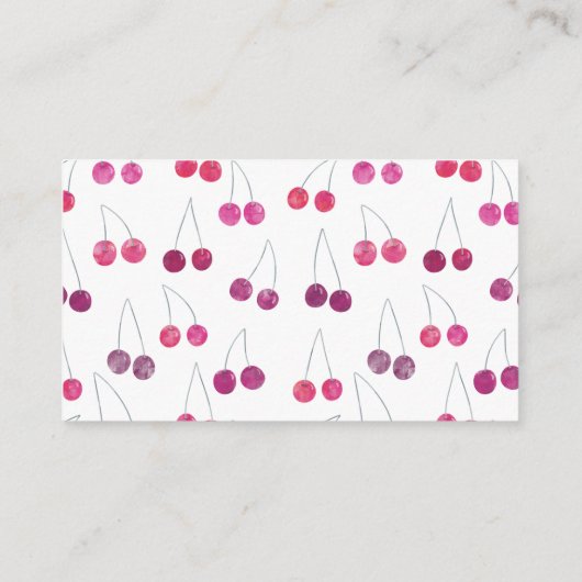 Cherry Brautparty Geschenk Registrierung QR Code Begleitkarte (Rückseite)