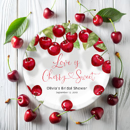 Cherry Brautparty Pappteller