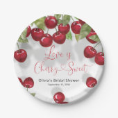 Cherry Brautparty Pappteller (Vorderseite)