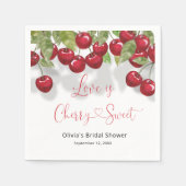 Cherry Brautparty Serviette (Vorderseite)