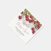 Cherry Brautparty Serviette (Ecke)