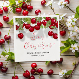 Cherry Brautparty Serviette
