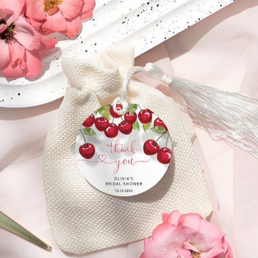 Cherry Brautparty Vielen Dank Geschenkanhänger