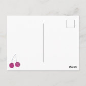 Cherry Bridal Dusche Einladung Postkarte (Rückseite)