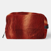 Cherry Brown Textured Look Waschbeutel (Rückseite)