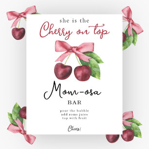 Cherry-Bugbaby-Dusche Momosa Bar Poster