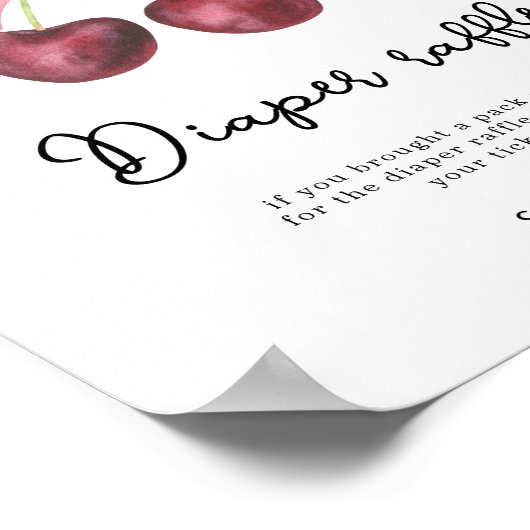 Cherry-Bugbaby-Dusche Windeln Windelspiel Poster (Ecke)