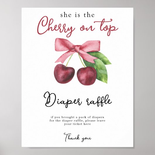 Cherry-Bugbaby-Dusche Windeln Windelspiel Poster (Vorne)