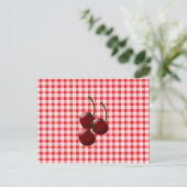 Cherry Bunch Rezept Cards Postkarte (Stehend Vorderseite)