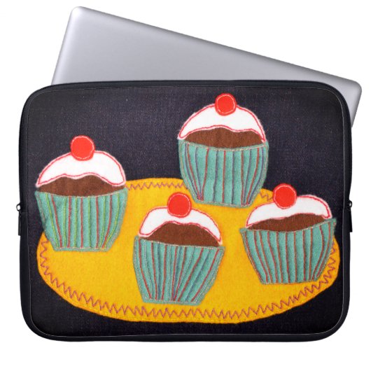 Cherry Buns Laptopschutzhülle (Vorderseite)