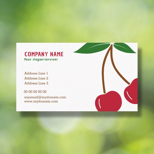 Cherry Business Card Visitenkarte