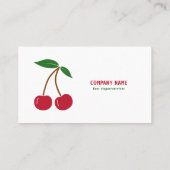 Cherry Business Card Visitenkarte (Rückseite)