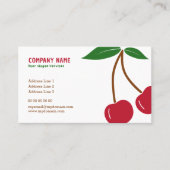 Cherry Business Card Visitenkarte (Vorderseite)