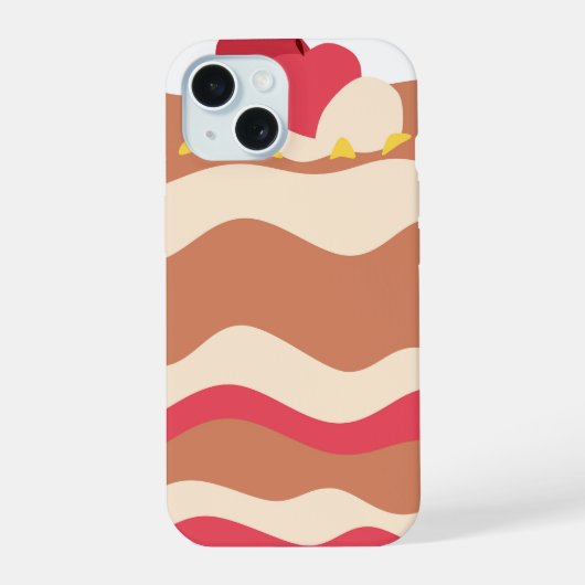 Cherry Cake iPhone 15 Hülle (Rückseite)