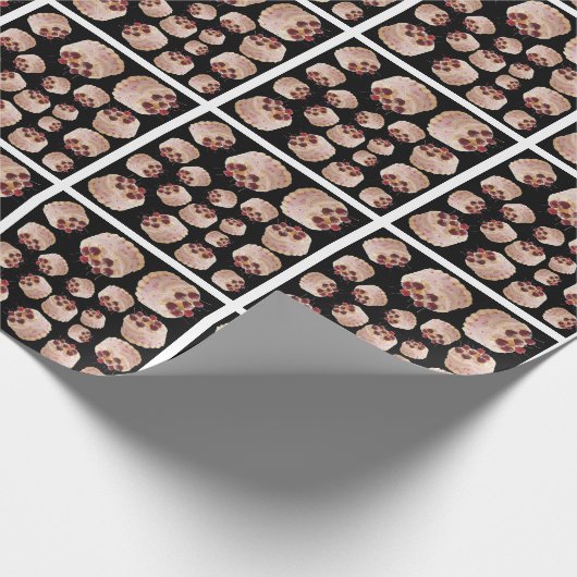 Cherry cake pattern geschenkpapier (Ecke)