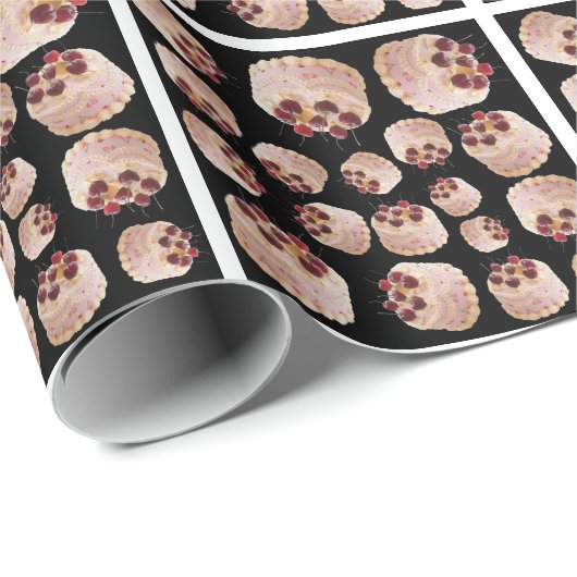 Cherry cake pattern geschenkpapier (Rolleneckpunkt)
