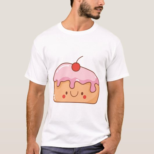 Cherry Cake Slice T-Shirt (Vorderseite)