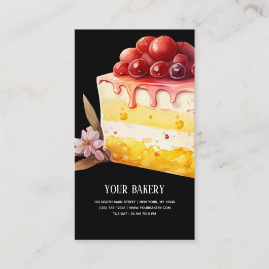 Cherry Cake Visitenkarte (Vorderseite)