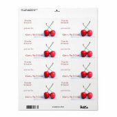 Cherry Canning Labels (Vorne)