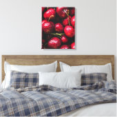 Cherry Canvas Print Leinwanddruck (Insitu (Schlafzimmer))
